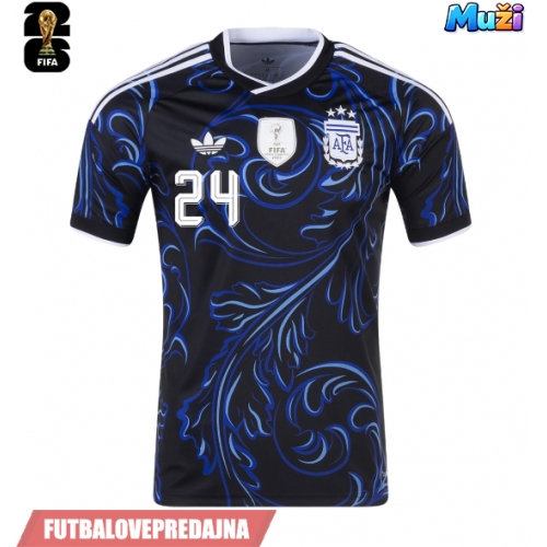 Lacne Muži Futbalové dres Argentína Enzo Fernandez #24 MS 2026 Krátky Rukáv - Preč